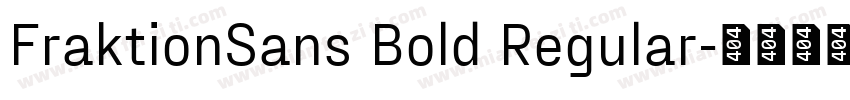 FraktionSans Bold Regular字体转换